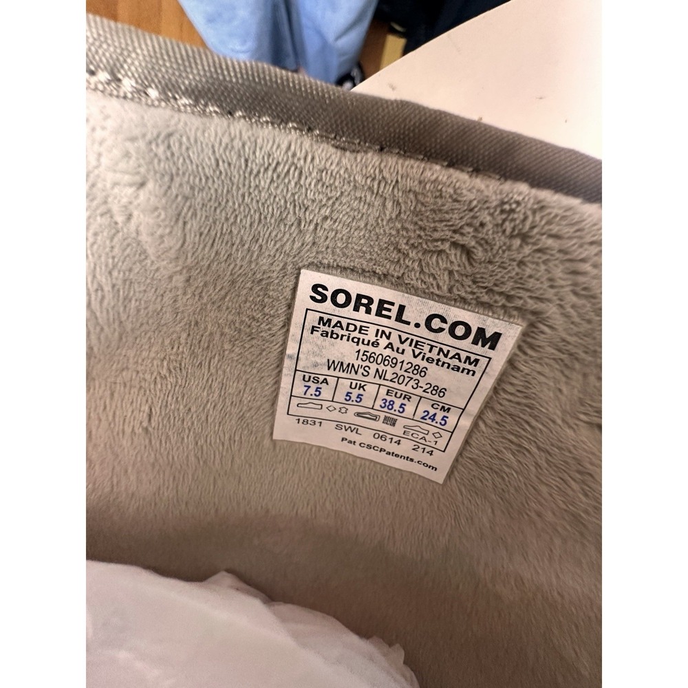 Sorel Campus Tall Winter Snow Boots Quilted Suede Pull-On Womens 7.5 Gorpcore - Picture 7 of 12